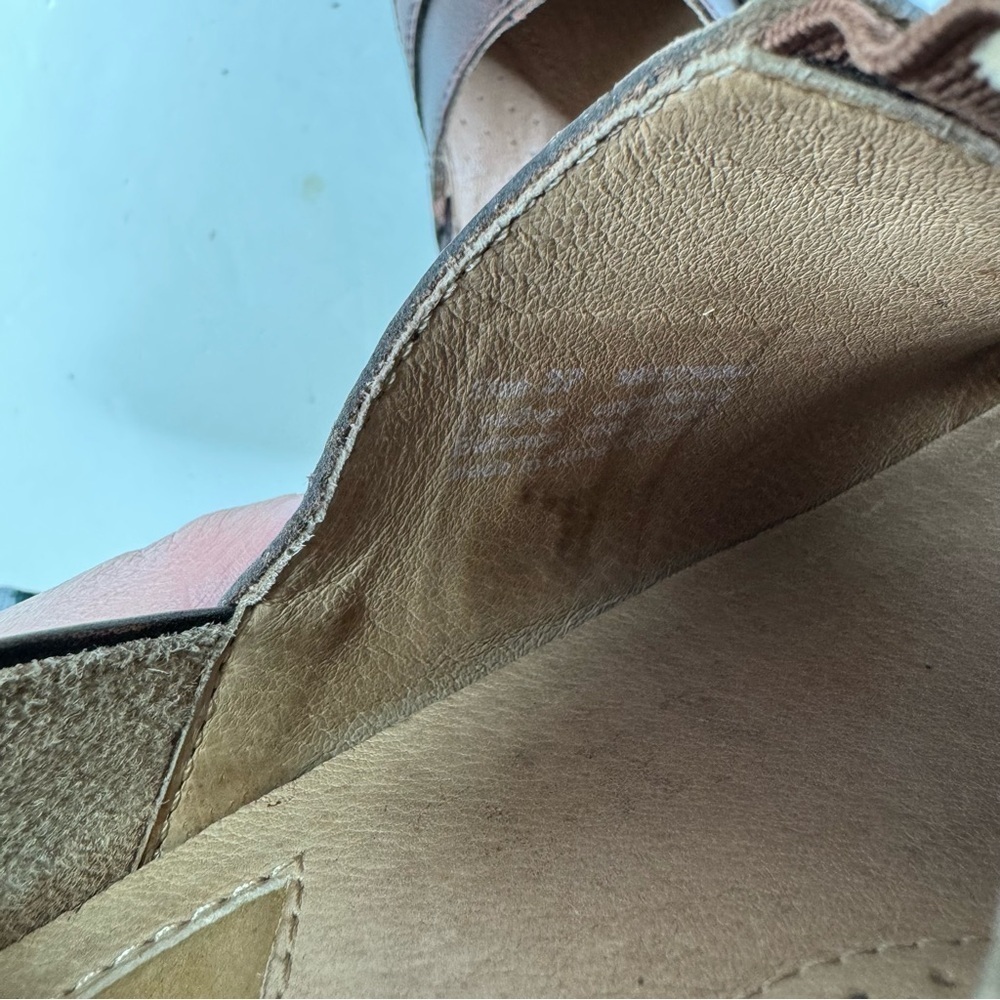 Dansko Solstice Brown Leather Clogs Size 37 - Picture 7 of 8